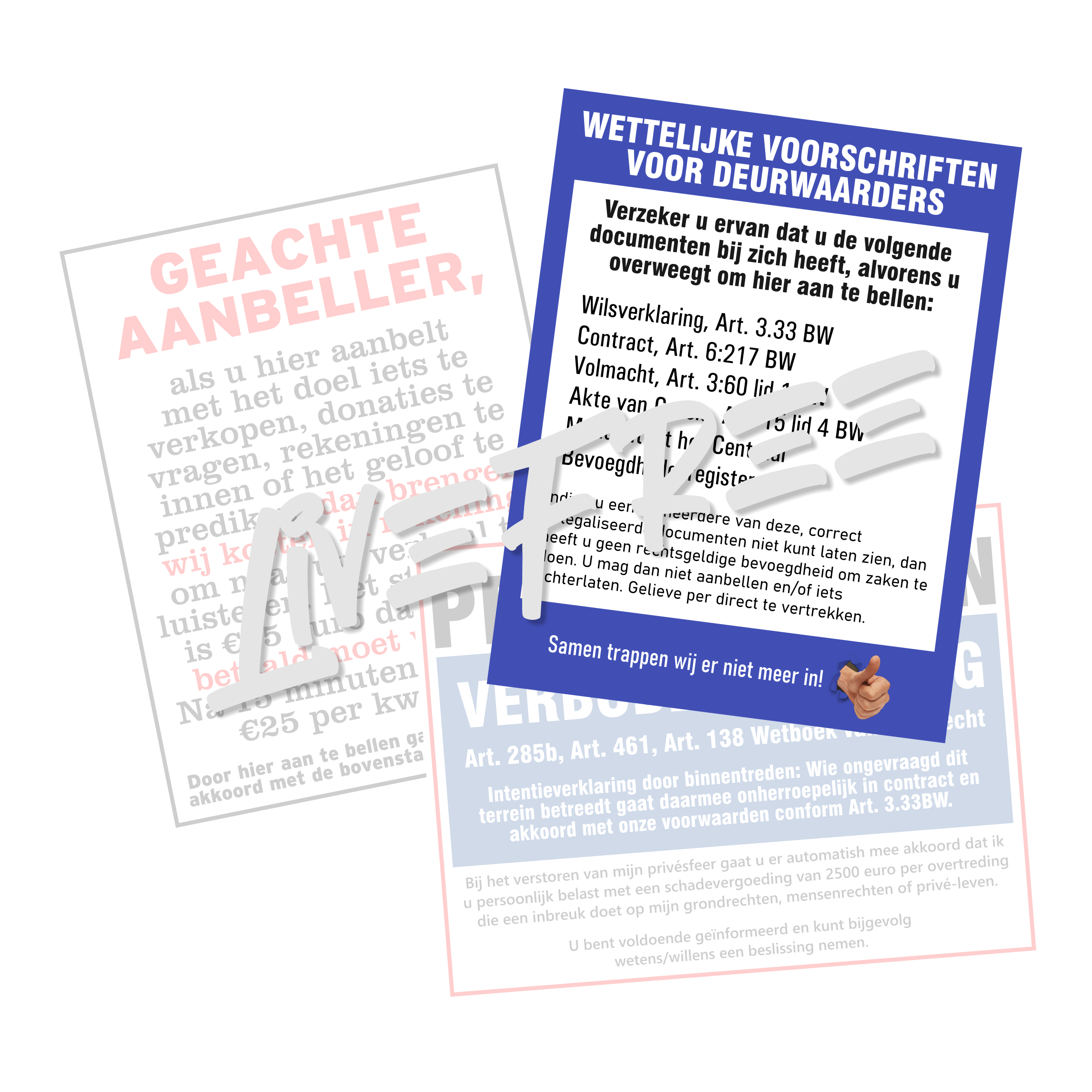 (Dutch) Deurborden: terreinbord, deurwaarders en ongenode bezoekers weren - Image 4