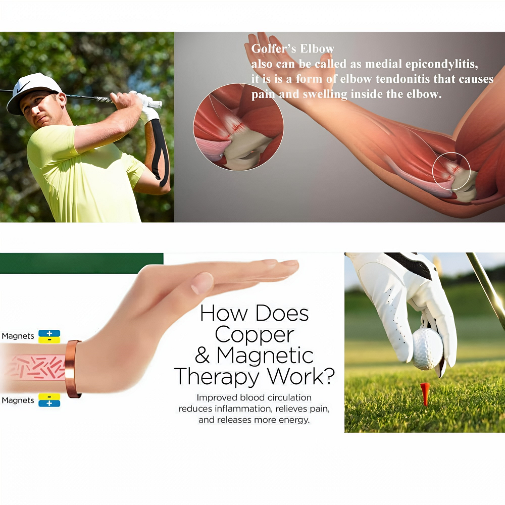 Luxury Copper Health Bracelet with Magnets - Image 3