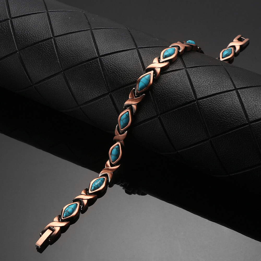 Luxury Copper Health Bracelet with Magnets - Image 2