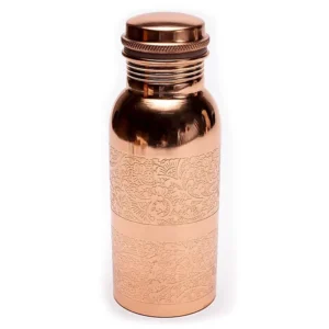 Pure copper water bottle: Pocket Size Flower 550ml